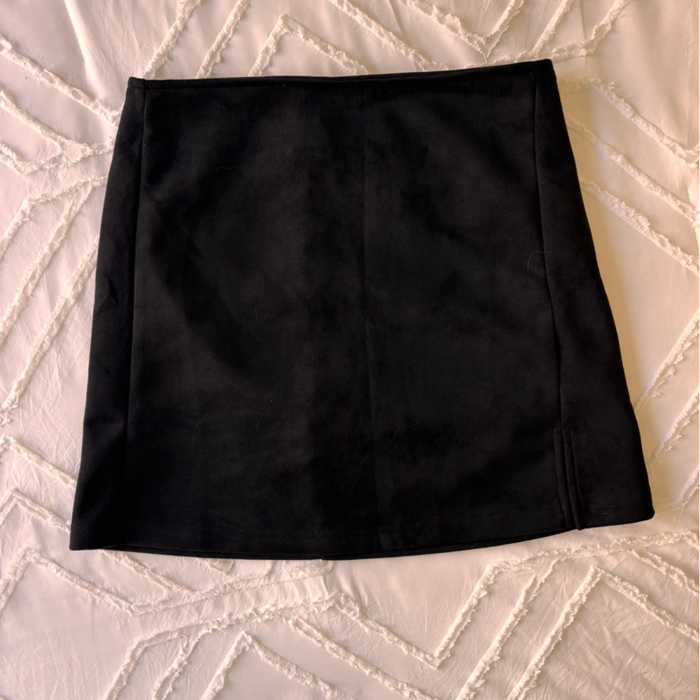 Black Mini Skirt velvet